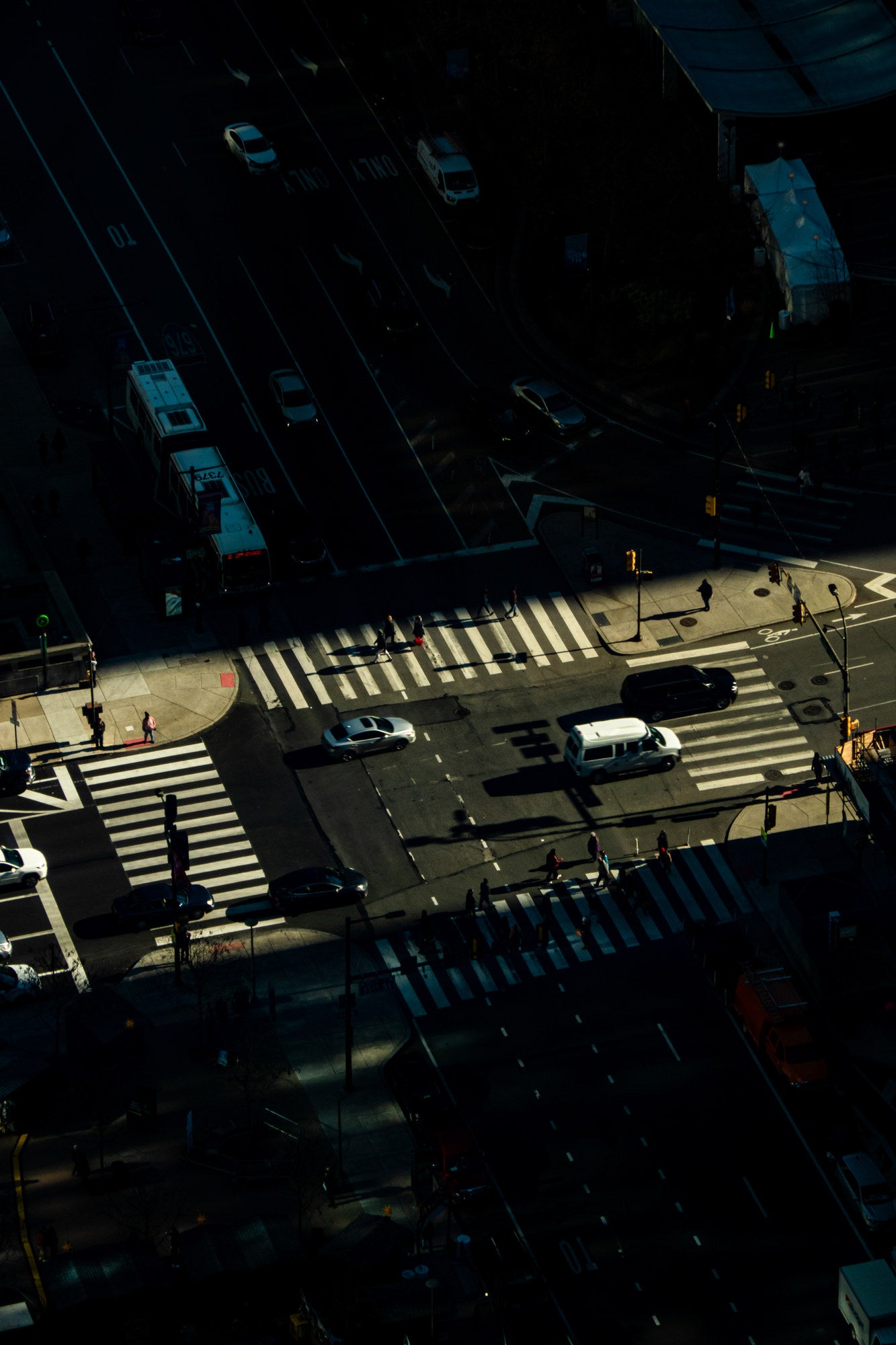 Philly Intersection — clean unframed artwork view