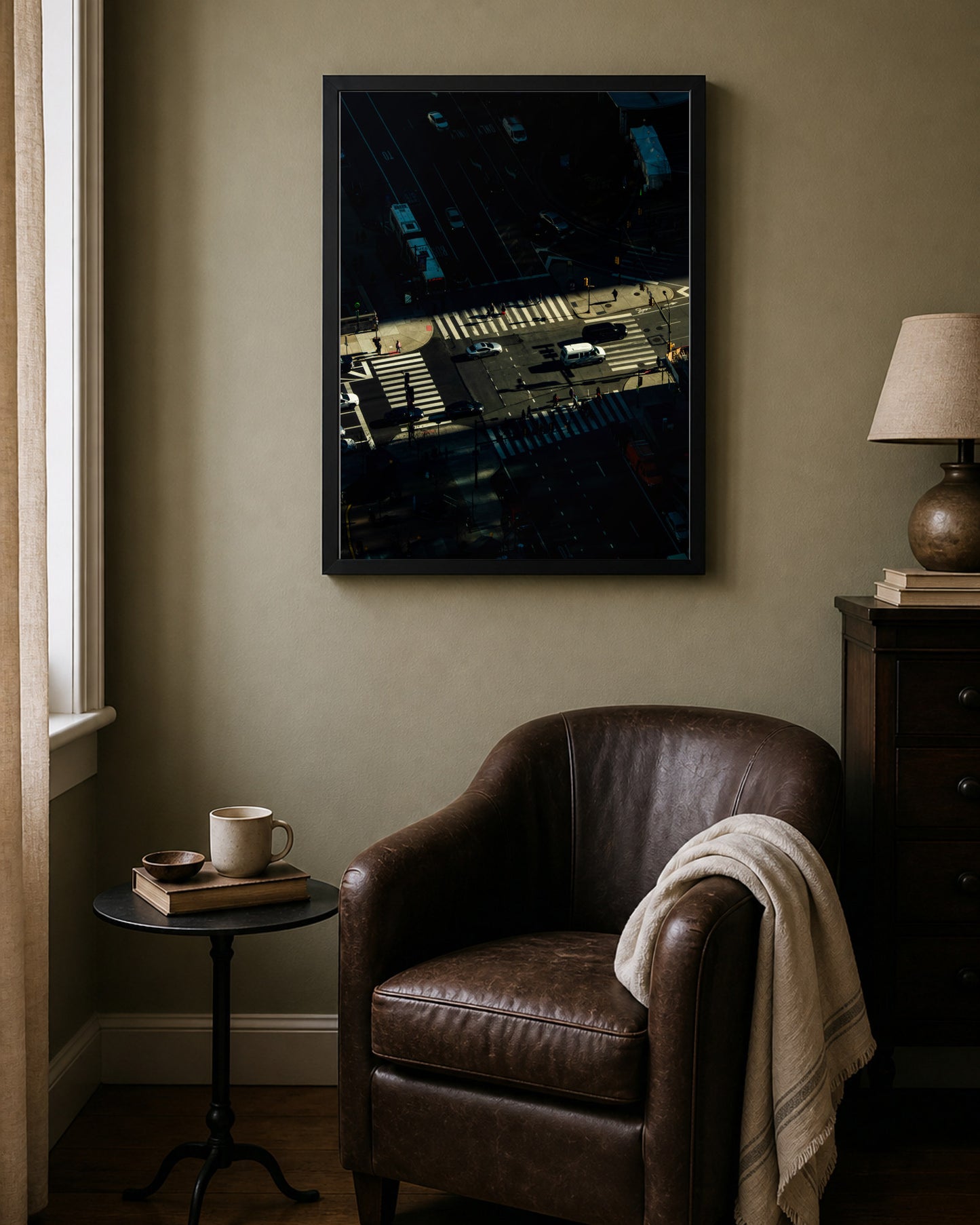 Philly Intersection shown in a second interior setting; frame not included