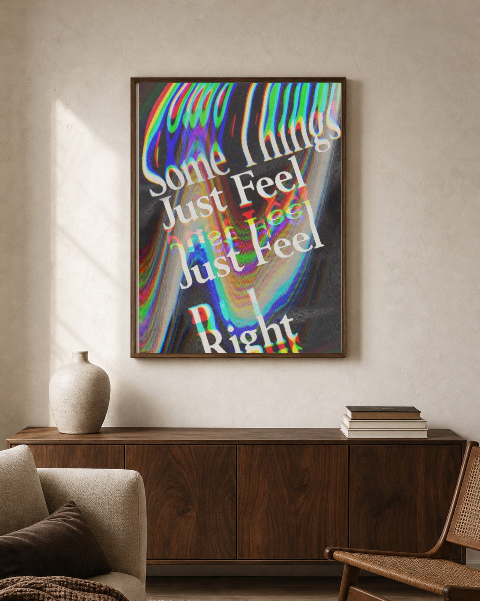 Some Things shown in a second interior setting; frame not included