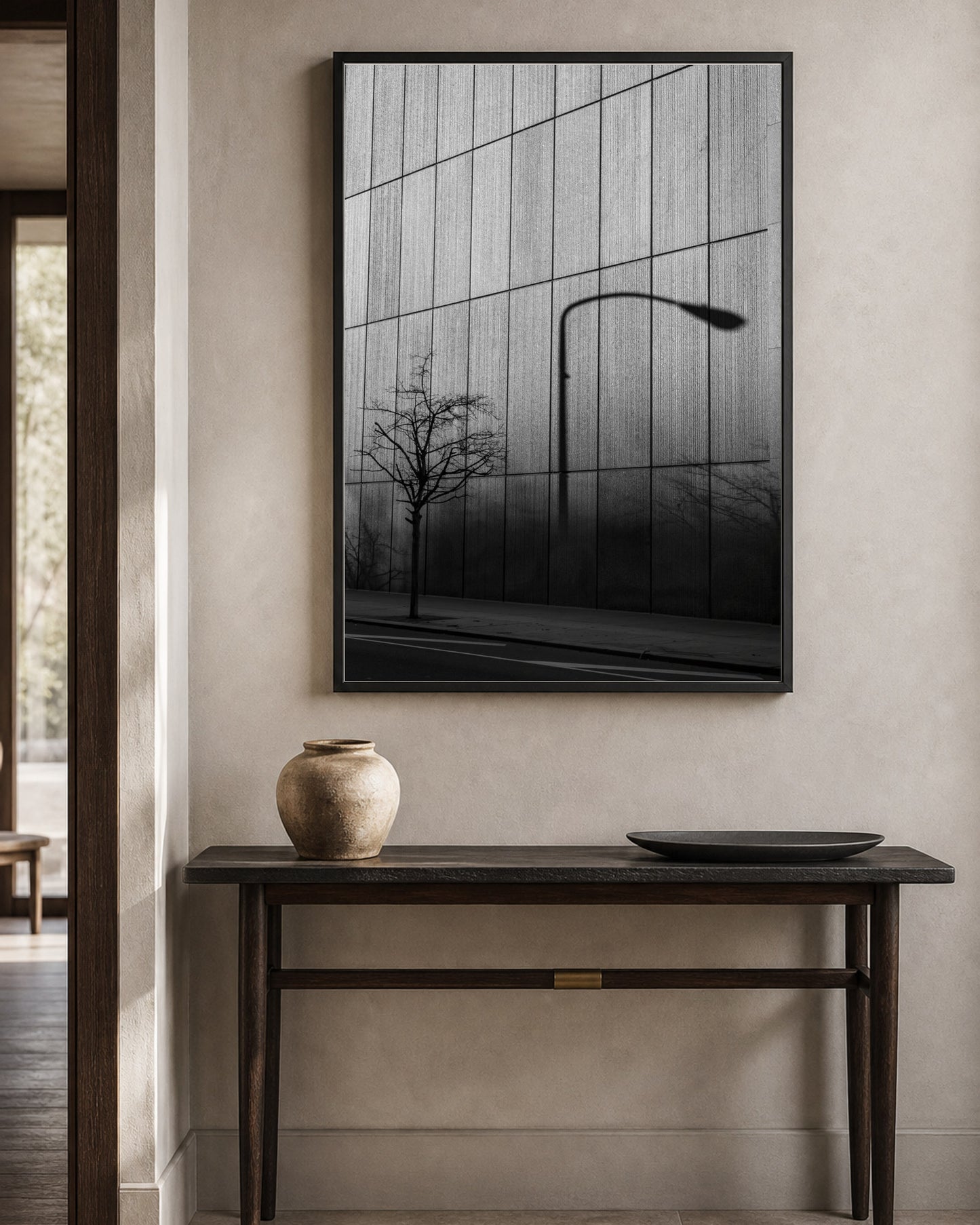 Urban Shadowscape shown in a second interior setting; frame not included