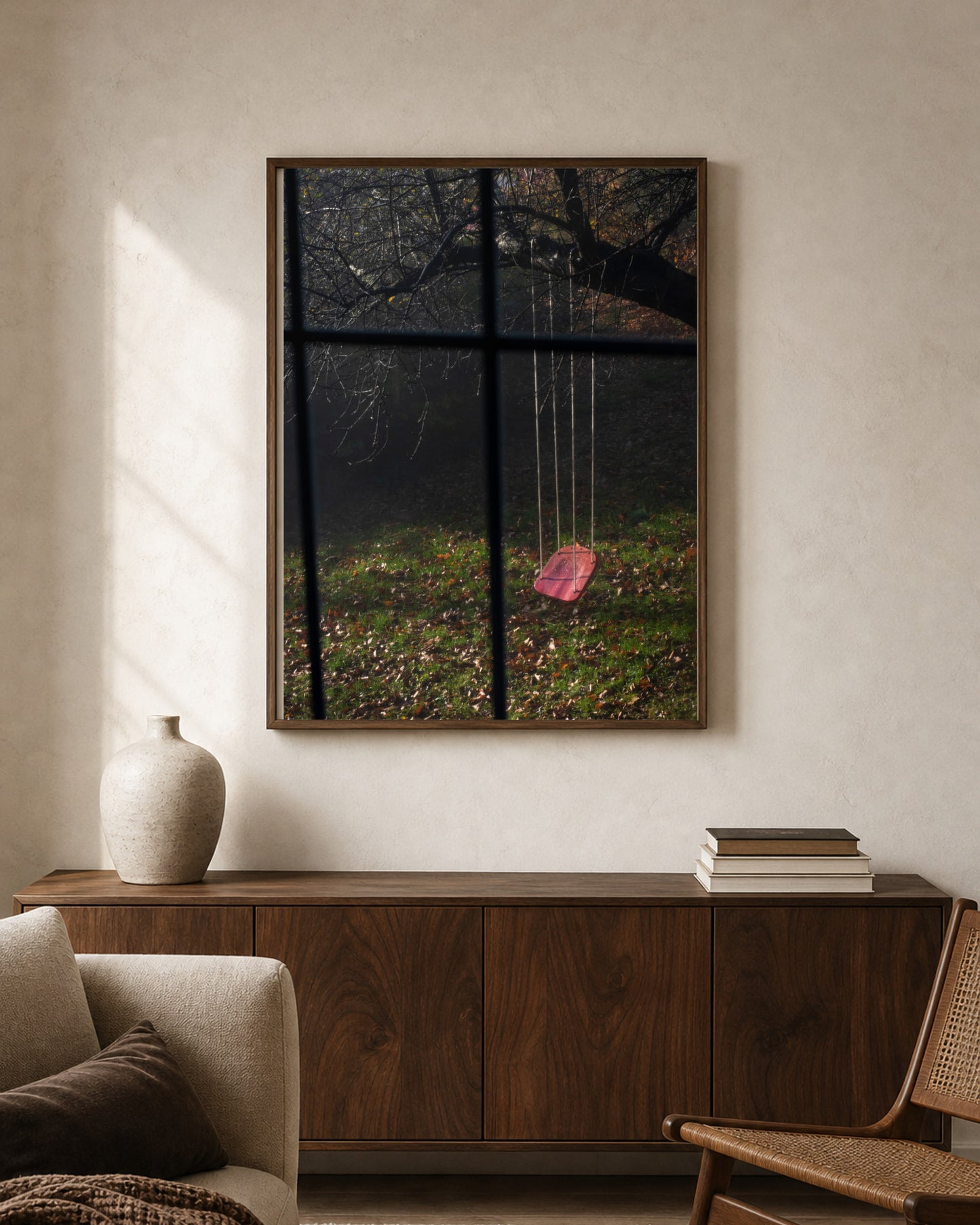 Window Tree Swing shown in a second interior setting; frame not included