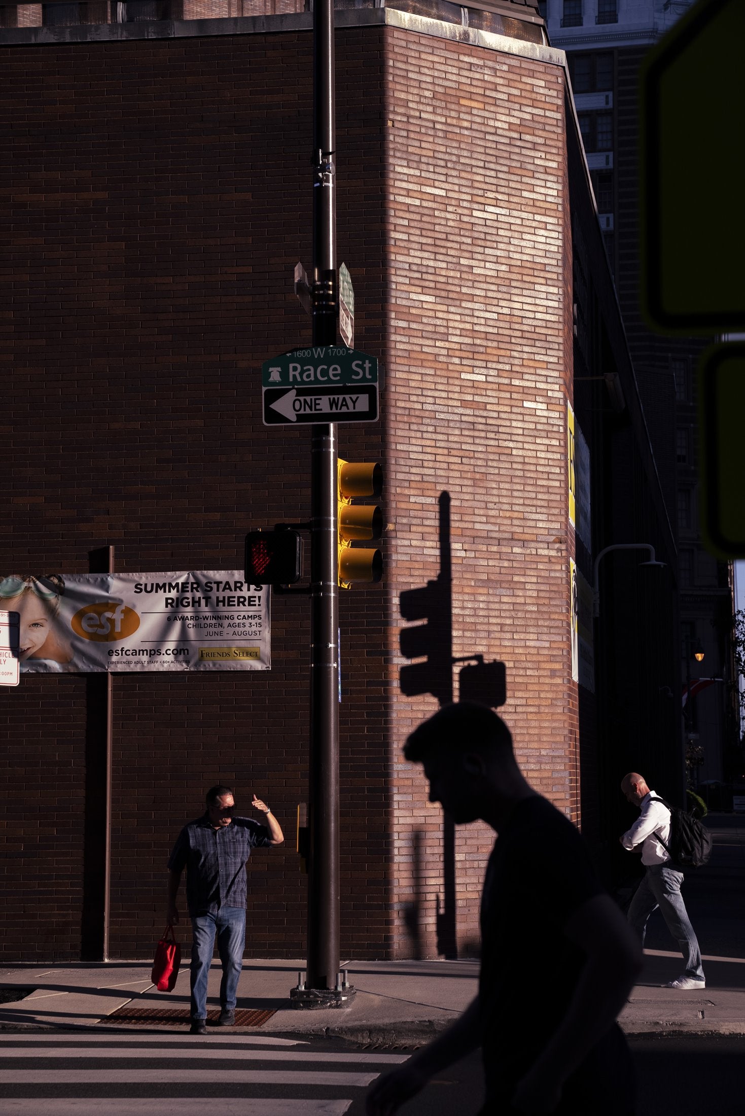 Shadows on Race Street, a photograph by Joshua Hoang